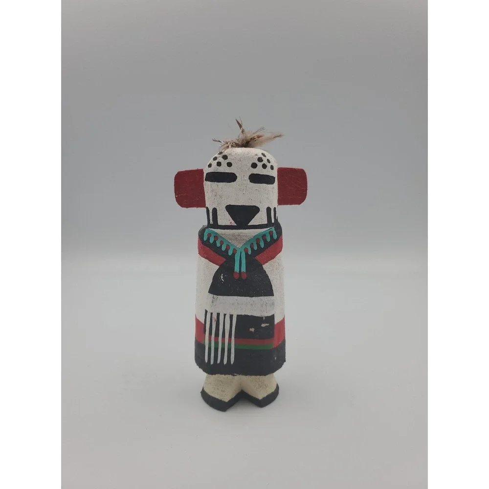 Native American Hopi Southwest Kachina Doll L. POOLEY Hopi SNOW - Picture 1 of 10